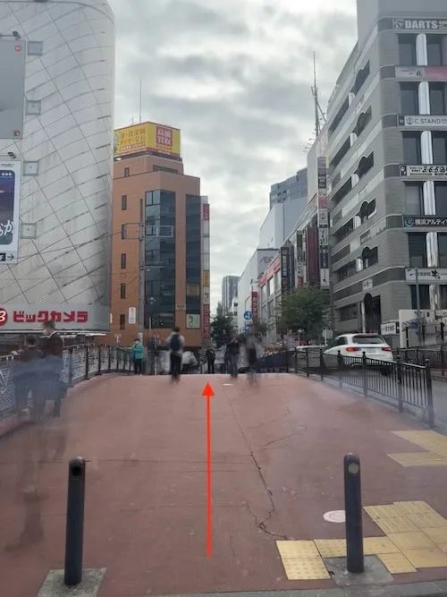 バルナード通りをビブレ方面へ進む道順